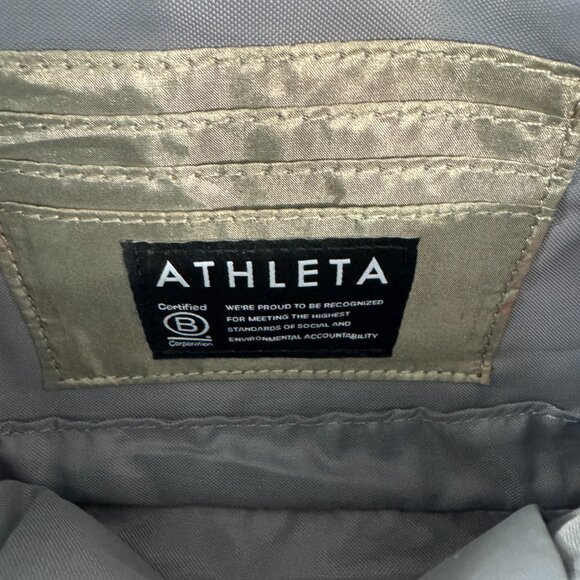 Athleta Kinetic Waist Bag Belt Fanny Pack Adjustable Strap Travel Nylon Blue - Picture 9 of 15